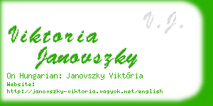 viktoria janovszky business card